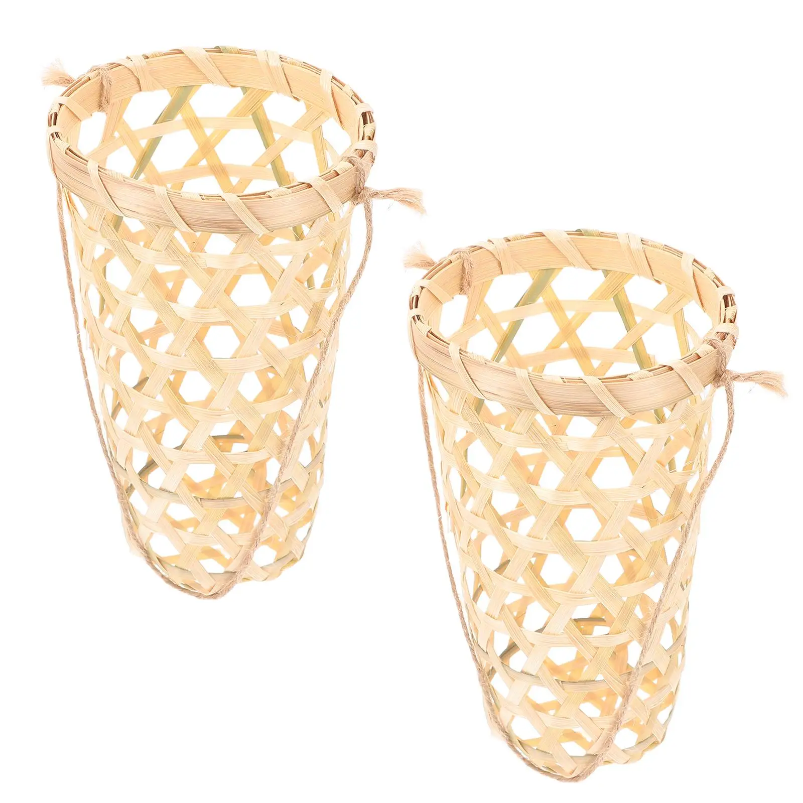 2 Pcs Wall Flowerpot Planter Hanging Box Woven Bamboo Rustic Decor Spacesaving Design Beauty Versatile Use Small
2 Pcs Wall Flowerpot Planter Hanging Box Woven Bamboo Rustic Decor Spacesaving Design Beauty Versatile Use Small