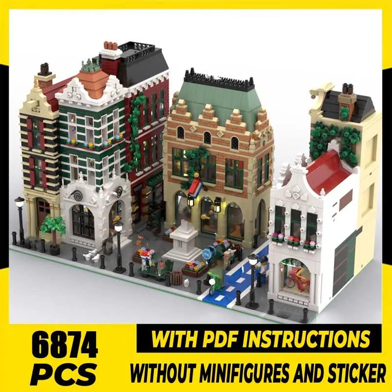 Строительные блоки Moc, моноблок, квадратный-голландский квартал, модель, технология, кирпичи, вид на город, сделай сам, сборка, игрушки, подарок
Строительные блоки Moc, моноблок, квадратный-голландский квартал, модель, технология, кирпичи, вид на город, сделай сам, сборка, игрушки, подарок