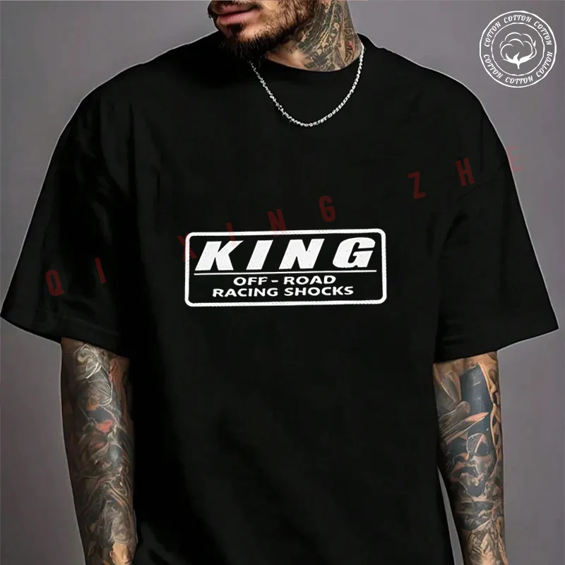 King Off-Road Racing Shock Absorber Motorcycle Cotton T-shirt Summer Casual Short Sleeved Basic TShirt Round Neck Unisex Tops
King Off-Road Racing Shock Absorber Motorcycle Cotton T-shirt Summer Casual Short Sleeved Basic TShirt Round Neck Unisex Tops