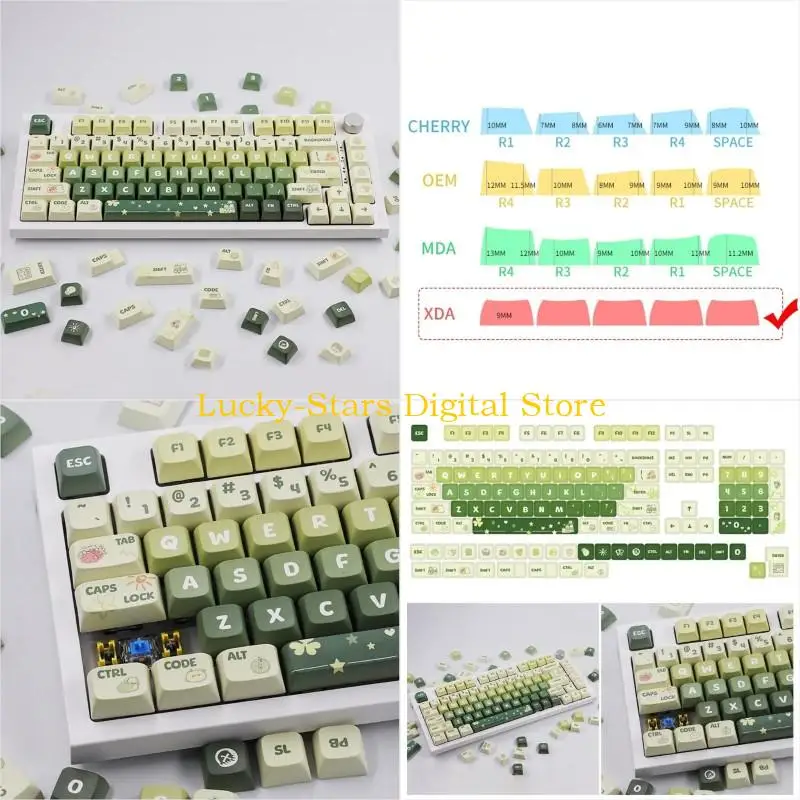 T3EE 133 Keys Mechanical Keyboard Keycaps Light Green XDA Height PBT Keycap Sublimation for 61 64 68 96 104 108 Keyboards
T3EE 133 Keys Mechanical Keyboard Keycaps Light Green XDA Height PBT Keycap Sublimation for 61 64 68 96 104 108 Keyboards