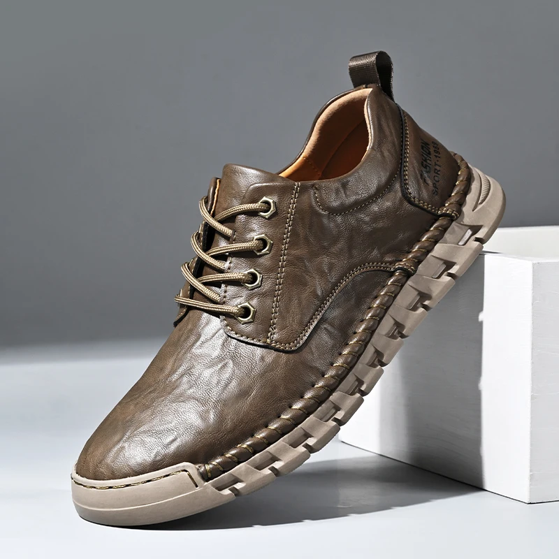 2025 New Men Casual Shoes Handmade Leather Loafers Comfortable Men's Shoes Quality Split Leather Flat Moccasins Men Sneakers
2025 New Men Casual Shoes Handmade Leather Loafers Comfortable Men's Shoes Quality Split Leather Flat Moccasins Men Sneakers