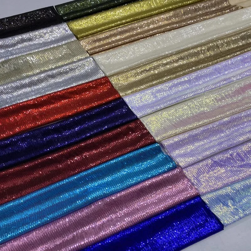 Full Knitted Bottom Horizontal Strip Precision 3mm Sequin Embroidered 15 Color Skirt Blouse Evening Gown Bead Fabric
Full Knitted Bottom Horizontal Strip Precision 3mm Sequin Embroidered 15 Color Skirt Blouse Evening Gown Bead Fabric