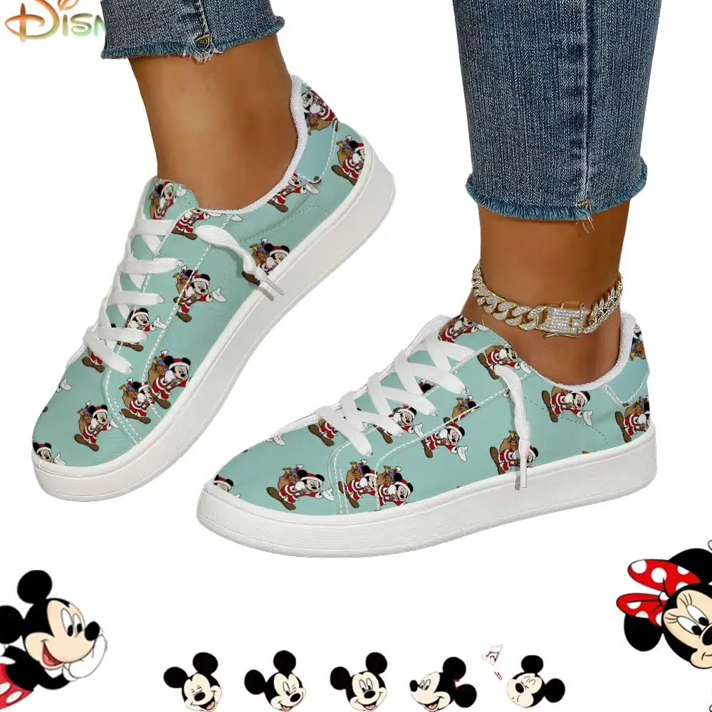 Disney Christmas Mickey Mouse Printed Teal Canvas Casual Sneakers
Disney Christmas Mickey Mouse Printed Teal Canvas Casual Sneakers