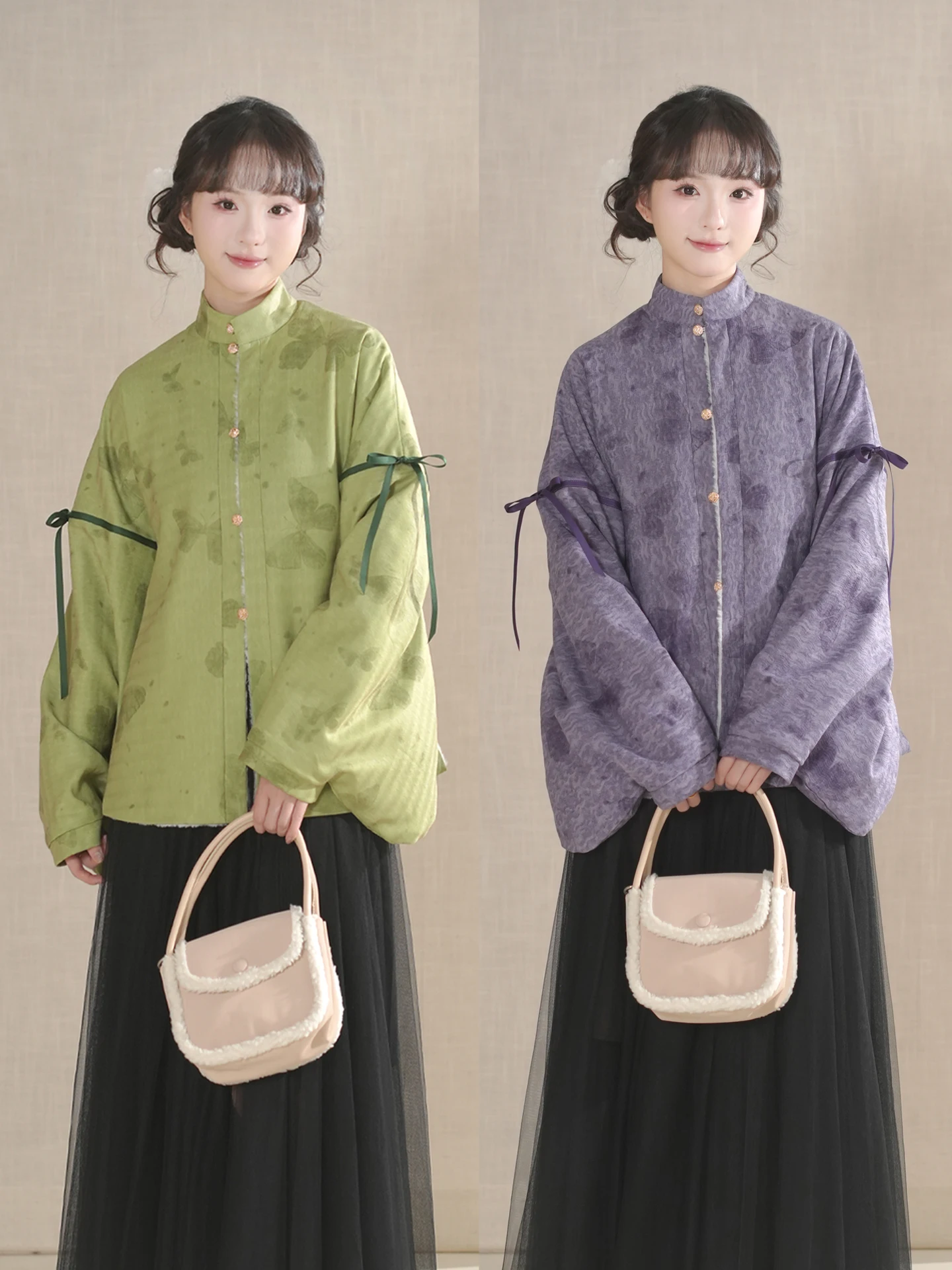 Original Hanfu Women's Autumn Winter Thiened antung Svel Jaet with Fur Collar Traditional Chinese Clothing
Original Hanfu Women's Autumn Winter Thiened antung Svel Jaet with Fur Collar Traditional Chinese Clothing