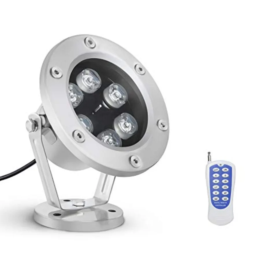 Underwater Light 18W RGB Waterproof Grade IP68 LED Color Changing Spot Light Landscape Lighting Suitable for Swimming Pools, Fo
Underwater Light 18W RGB Waterproof Grade IP68 LED Color Changing Spot Light Landscape Lighting Suitable for Swimming Pools, Fo