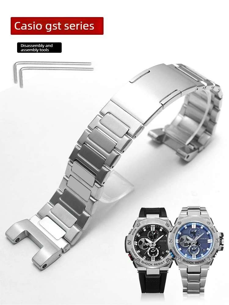 G-SHOCK Modified Stainless Steel Strap for Casio Steel Heart GST-B100/W300/S300/S310
G-SHOCK Modified Stainless Steel Strap for Casio Steel Heart GST-B100/W300/S300/S310