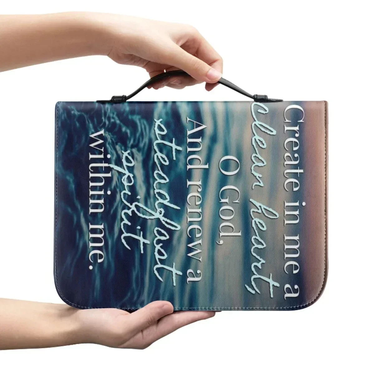 Handbag for Women Leather Bible Bag Practical Bible Cover Case Ladies Christianity Study Book Holy Storage Boxes Zippered Handle
Handbag for Women Leather Bible Bag Practical Bible Cover Case Ladies Christianity Study Book Holy Storage Boxes Zippered Handle