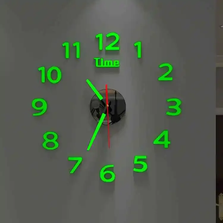 Creative Luminous Wall Clock DIY No-Drill Hanging Clock Modern Silent Wall Clock for Living Room wall room decoration
Creative Luminous Wall Clock DIY No-Drill Hanging Clock Modern Silent Wall Clock for Living Room wall room decoration