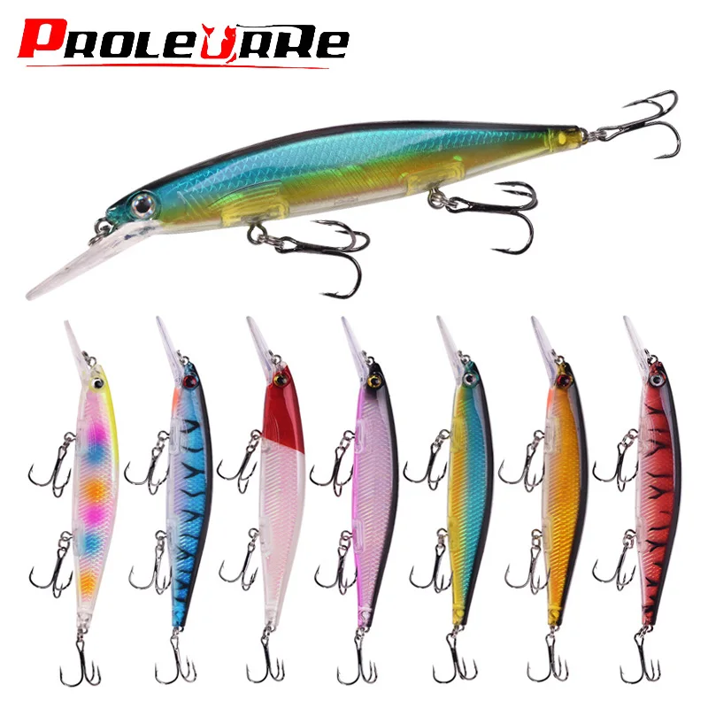 1 Pcs Floating Minnow Fishing Lure 12.5cm 12.8g Plastic Wobblers Artificial Bait With 6# Hooks for Pike Bass Trolling Tackle
1 Pcs Floating Minnow Fishing Lure 12.5cm 12.8g Plastic Wobblers Artificial Bait With 6# Hooks for Pike Bass Trolling Tackle