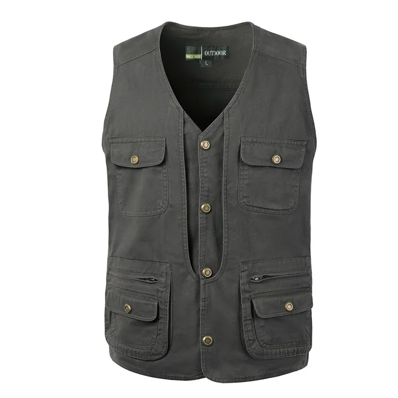 Spring and Autumn Middle Aged Men's Multi-pocket Vest Fishing Vest Outdoor Travel Vest with Zipper Pockets
Spring and Autumn Middle Aged Men's Multi-pocket Vest Fishing Vest Outdoor Travel Vest with Zipper Pockets