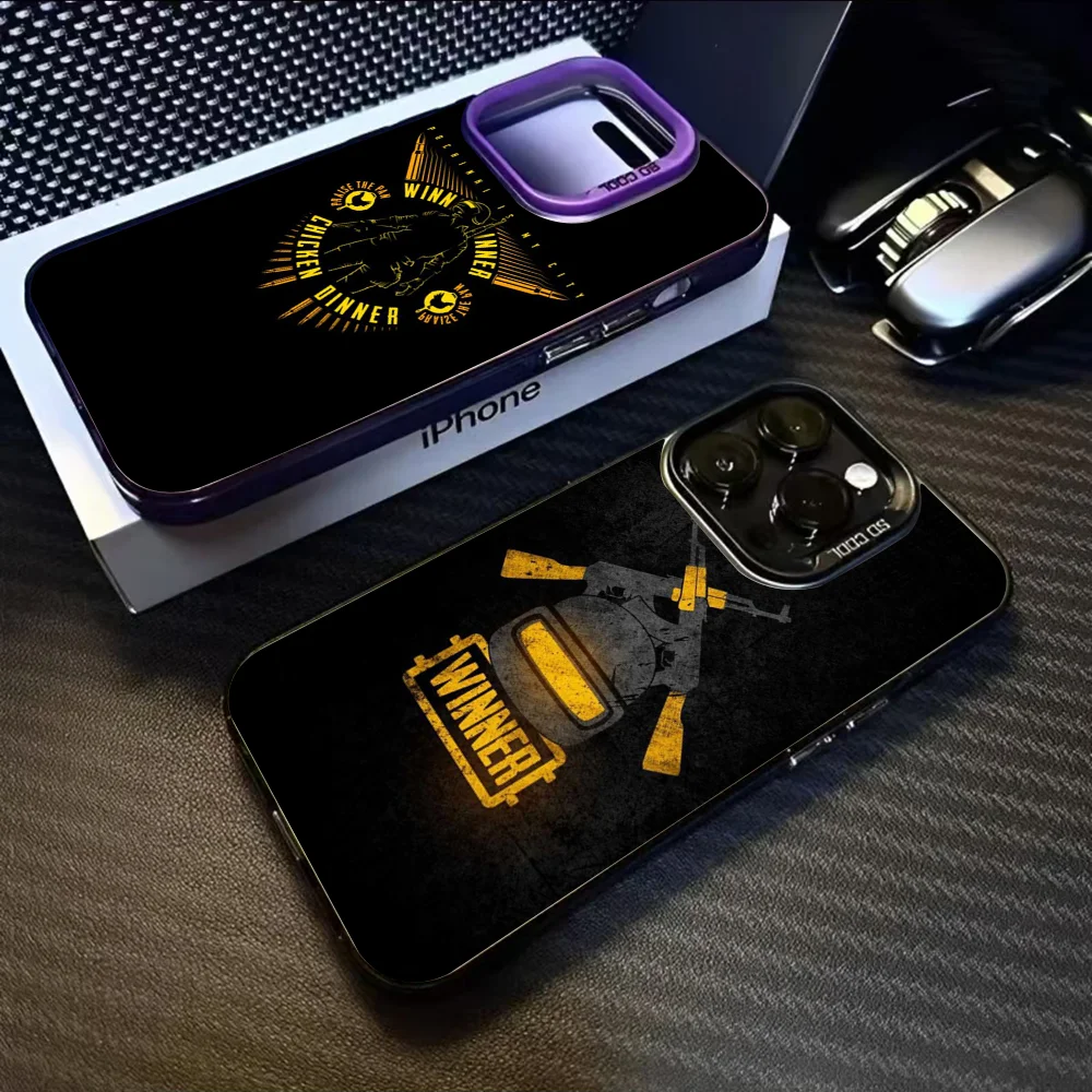 Hot P-Pubg Game Phone Case For iPhone 16 15 14 13 12 11 Pro Max Black Purple Matte Laser Metallic Aurora Funda
Hot P-Pubg Game Phone Case For iPhone 16 15 14 13 12 11 Pro Max Black Purple Matte Laser Metallic Aurora Funda