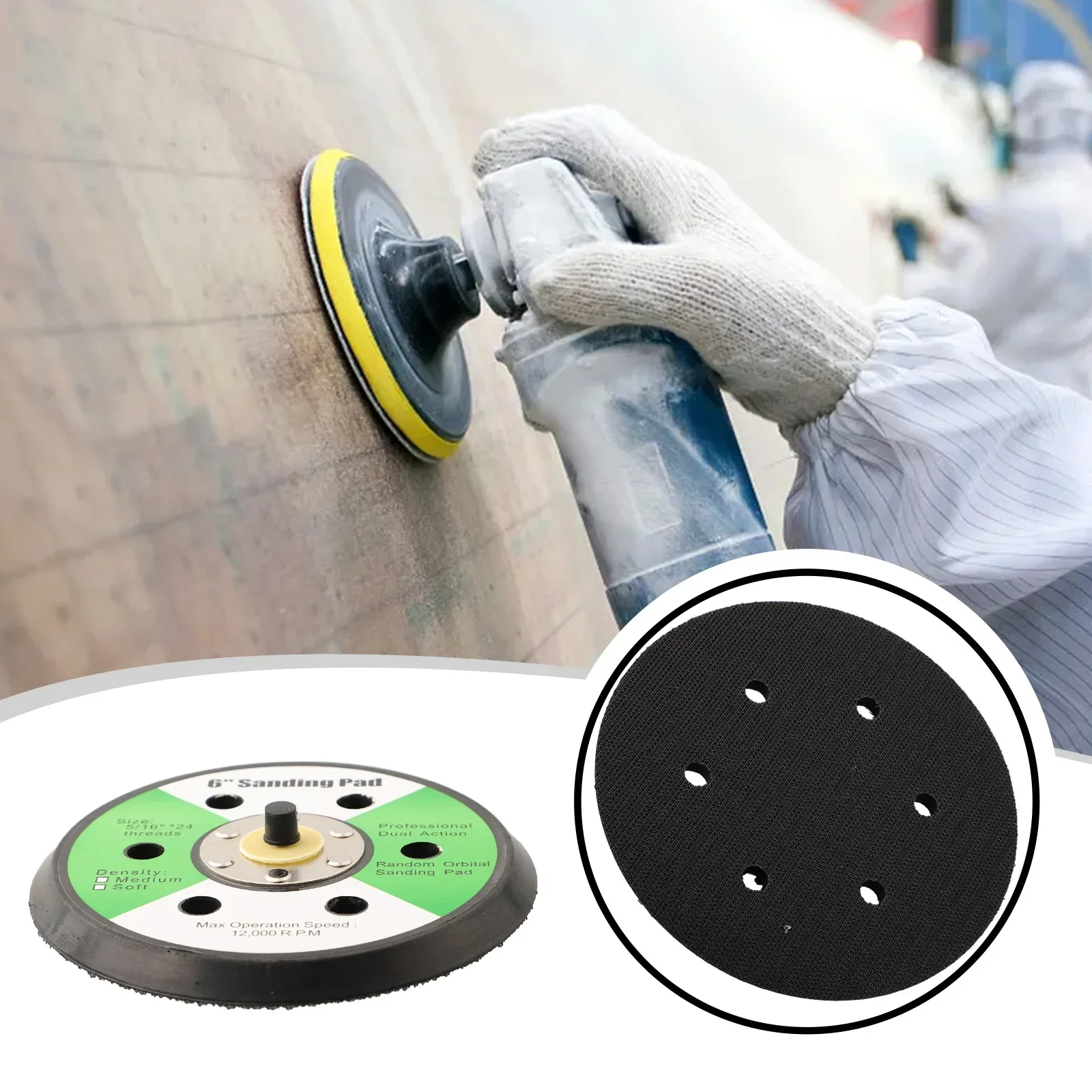 6 Inch 150mm Backing Plate Pad Sander Polisher M5/16 Thread For Auto Woodworking Sandpaper Sanding Car Polishing Tools
6 Inch 150mm Backing Plate Pad Sander Polisher M5/16 Thread For Auto Woodworking Sandpaper Sanding Car Polishing Tools