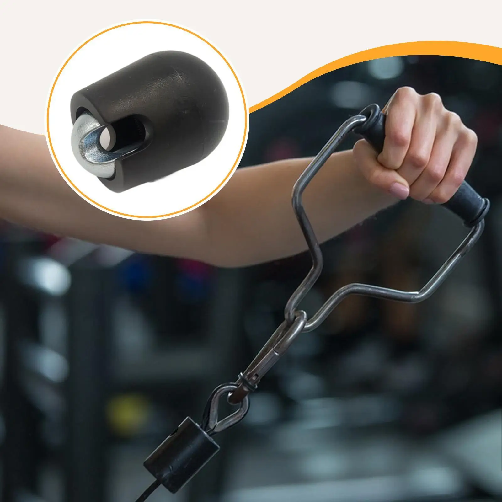 Gym Equipment Cable End Exercise Attachment Part Component Strength Training for Pulley System Interface Port Joint Terminal
Gym Equipment Cable End Exercise Attachment Part Component Strength Training for Pulley System Interface Port Joint Terminal