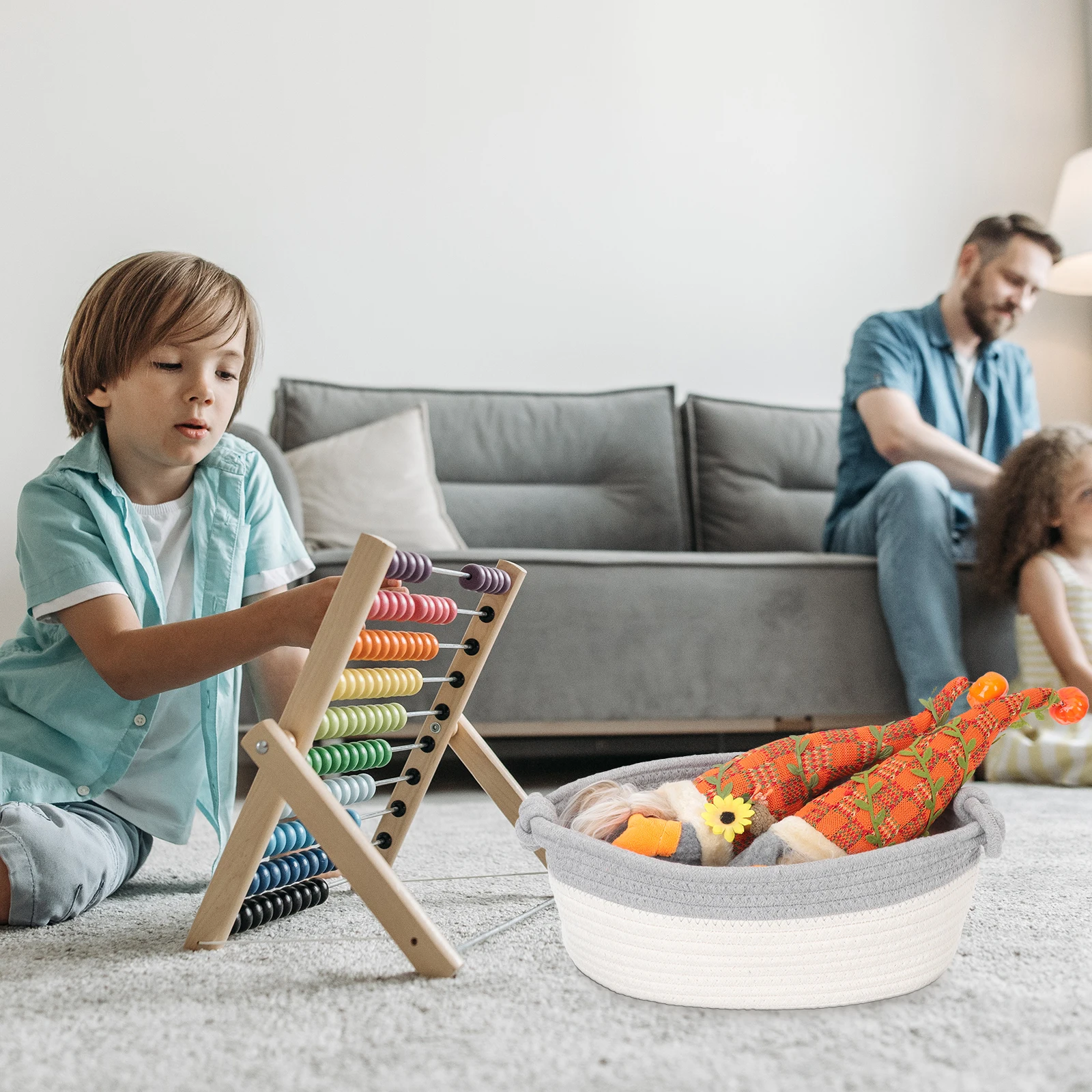 Storage Basket Space-saving Rope Wicker Non-woven Fabric Toy Baskets Cotton Thread Organizer
Storage Basket Space-saving Rope Wicker Non-woven Fabric Toy Baskets Cotton Thread Organizer