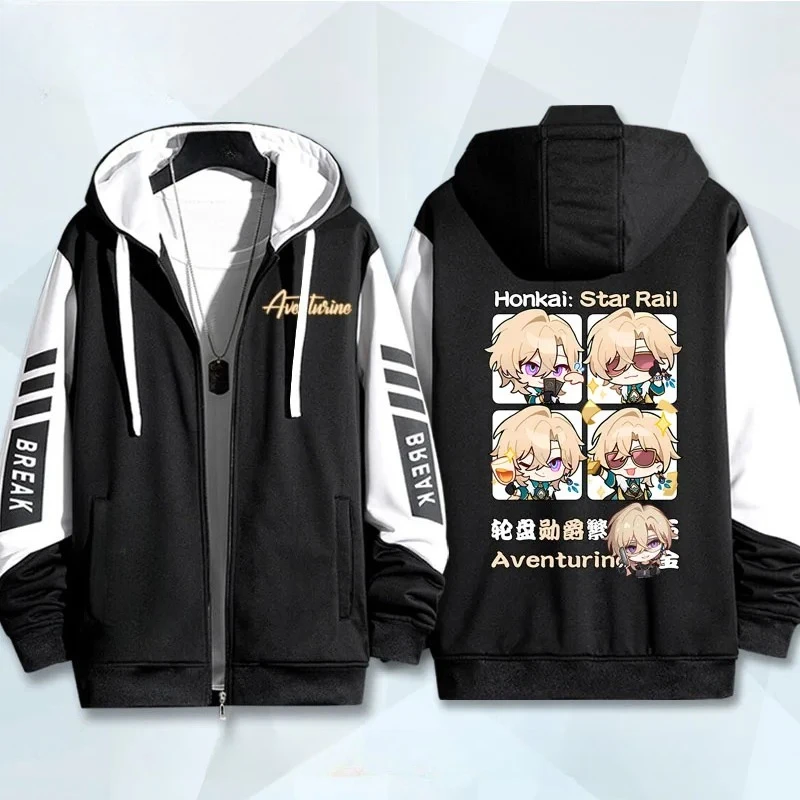 Игра Honkai: Star Rail Aventurine 3D принт на молнии женская/мужская толстовка с капюшоном уличная одежда в стиле хип-хоп косплей куртка на молнии с капюшоном
Игра Honkai: Star Rail Aventurine 3D принт на молнии женская/мужская толстовка с капюшоном уличная одежда в стиле хип-хоп косплей куртка на молнии с капюшоном