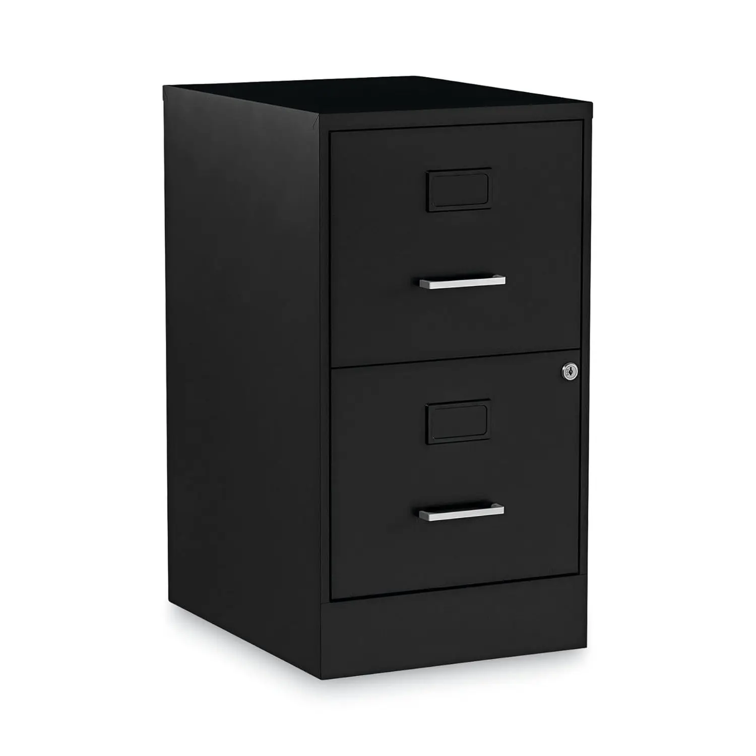 Vertical File Cabinet, 2 Drawers: File/File, Letter, Black, 14" X 18" X 24.1", Customized
Vertical File Cabinet, 2 Drawers: File/File, Letter, Black, 14" X 18" X 24.1", Customized