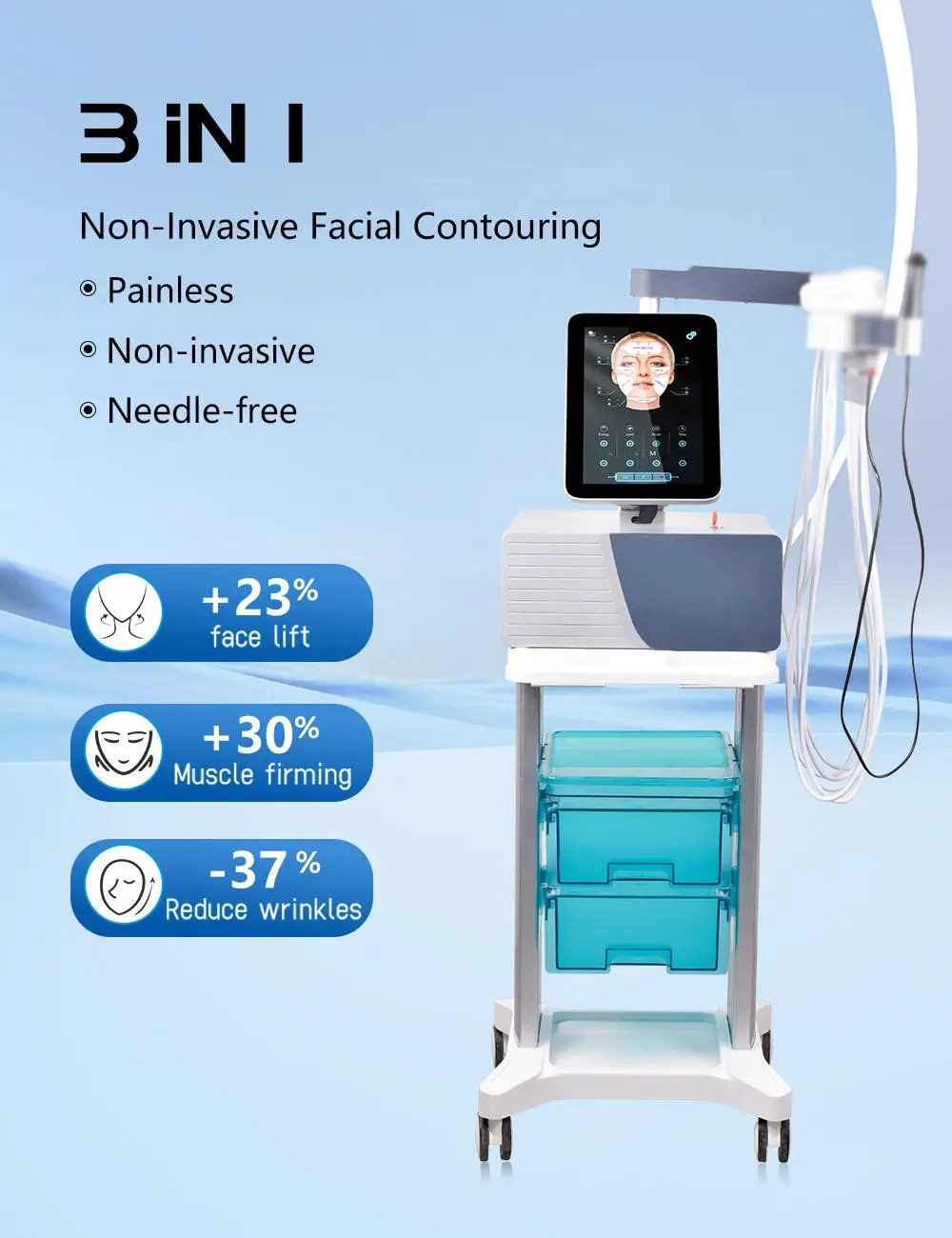 EMS Peface Lifting Face Rejuvenation Device Skin Tightening Face Lift Rf Ems Facial Sculpting Machine For Face and Body
EMS Peface Lifting Face Rejuvenation Device Skin Tightening Face Lift Rf Ems Facial Sculpting Machine For Face and Body