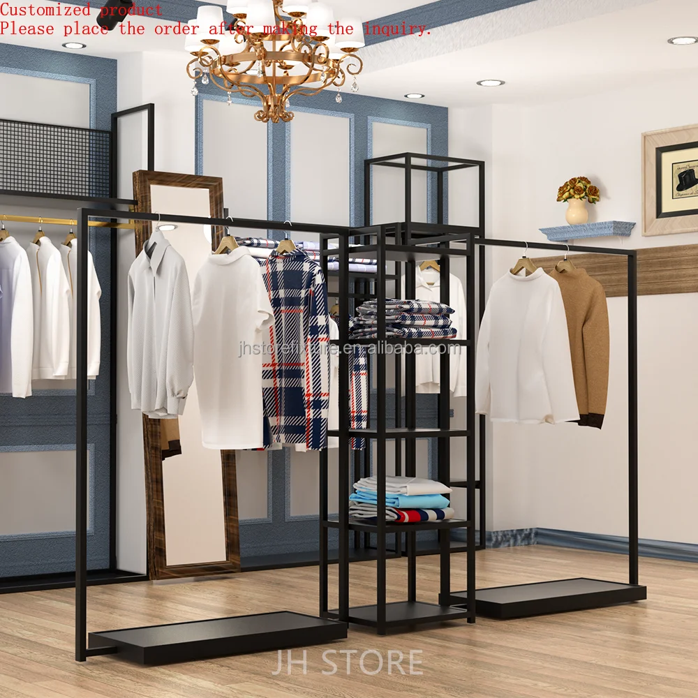 Mesh Fashion Design Whole Shop Decoration Man Suit Hanger Boutique Gold Retail Clothing Wall Rack Store Fixtures
Mesh Fashion Design Whole Shop Decoration Man Suit Hanger Boutique Gold Retail Clothing Wall Rack Store Fixtures