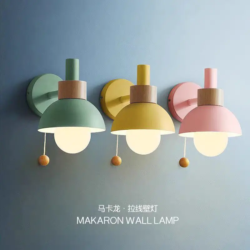 French Minimalist Macaron Colored Wall Lamps Pull Cord Switch Metal Art Light Fixture Home Bedroom Study Living Room Decoration
French Minimalist Macaron Colored Wall Lamps Pull Cord Switch Metal Art Light Fixture Home Bedroom Study Living Room Decoration