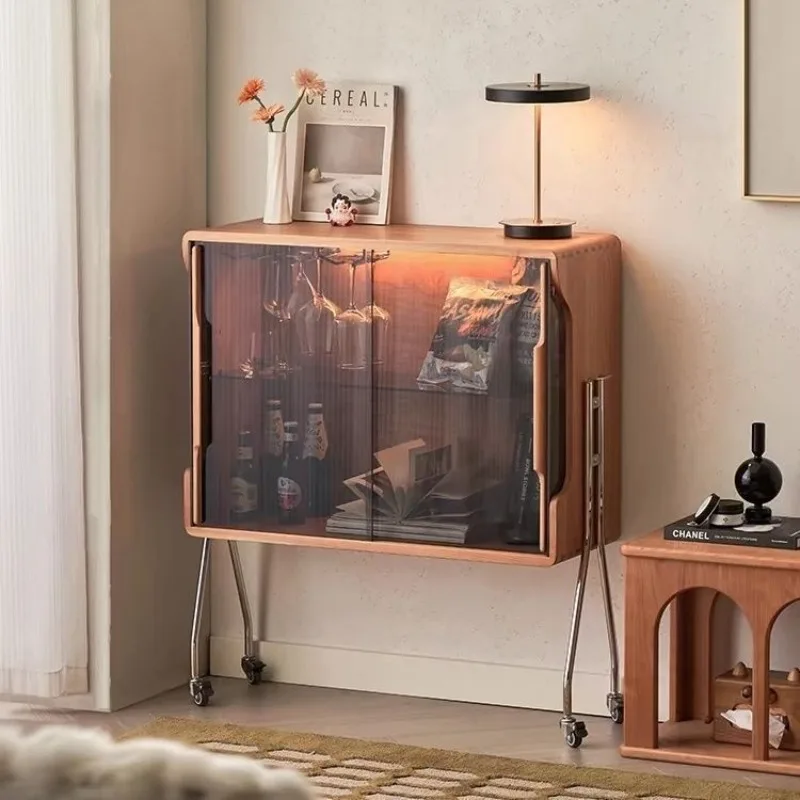 Retro living room removable glass wine cabinet sofa display dining side against the wall storage porch storage shelf
Retro living room removable glass wine cabinet sofa display dining side against the wall storage porch storage shelf