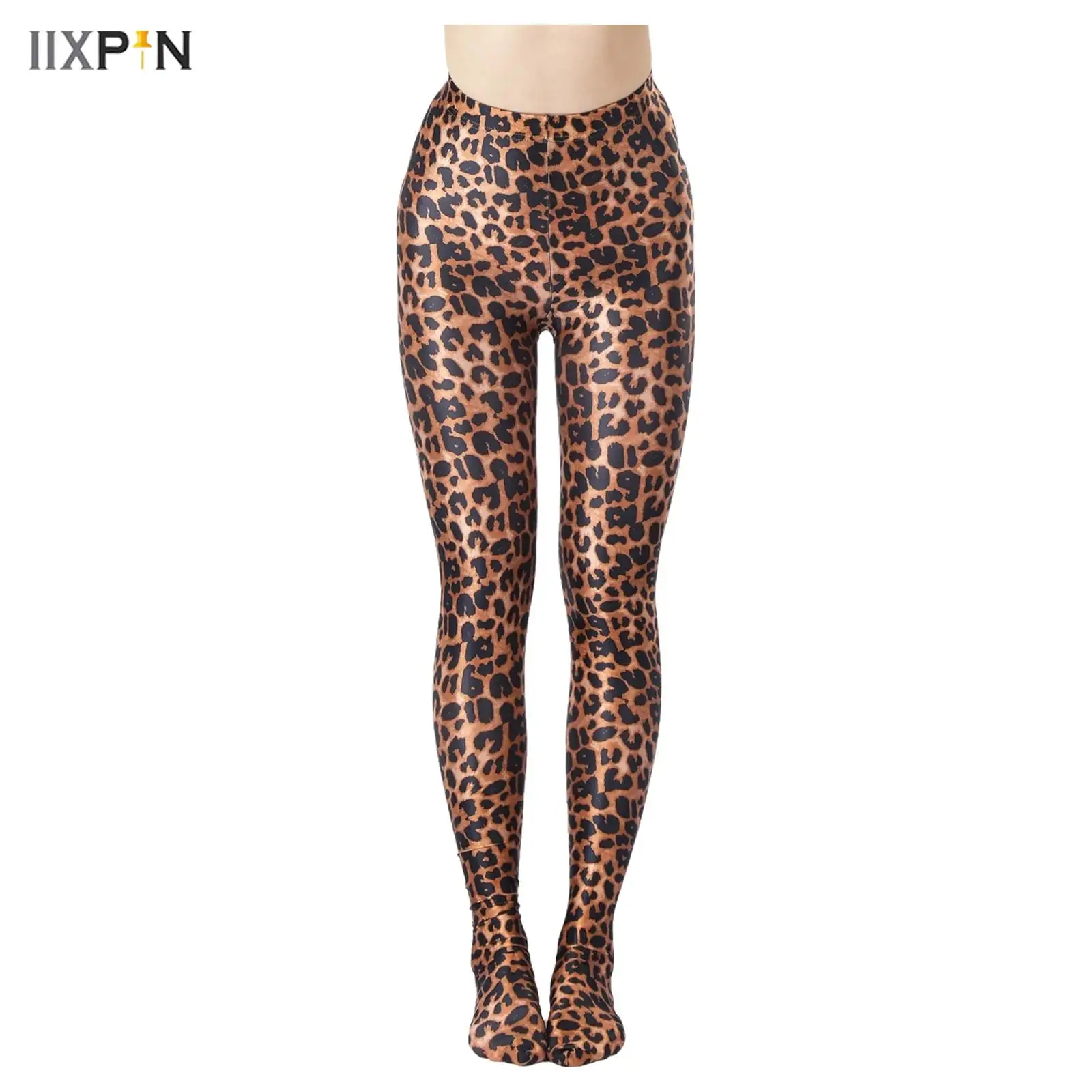 Women's Leopard Printed Glossy Pantyhose Tummy Control Back Seams Footed Leggings Pants Tights for Halloween Cosplay Theme Party
Women's Leopard Printed Glossy Pantyhose Tummy Control Back Seams Footed Leggings Pants Tights for Halloween Cosplay Theme Party