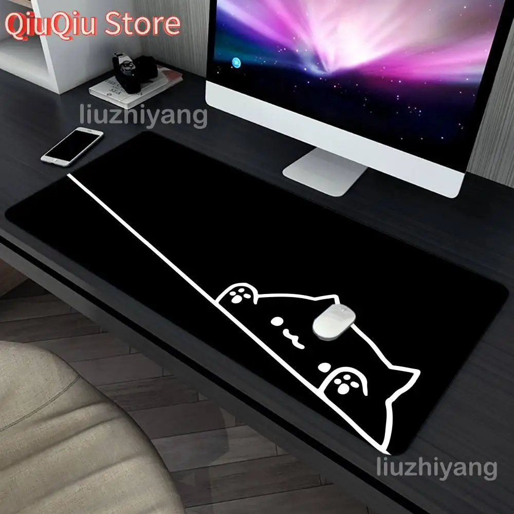 Черный коврик для мыши с милым котом, большой коврик для компьютерной офисной игры, настольный коврик XXL, резиновые противоскользящие коврики с прошитыми краями для клавиатуры ПК, длинные настольные коврики
Черный коврик для мыши с милым котом, большой коврик для компьютерной офисной игры, настольный коврик XXL, резиновые противоскользящие коврики с прошитыми краями для клавиатуры ПК, длинные настольные коврики