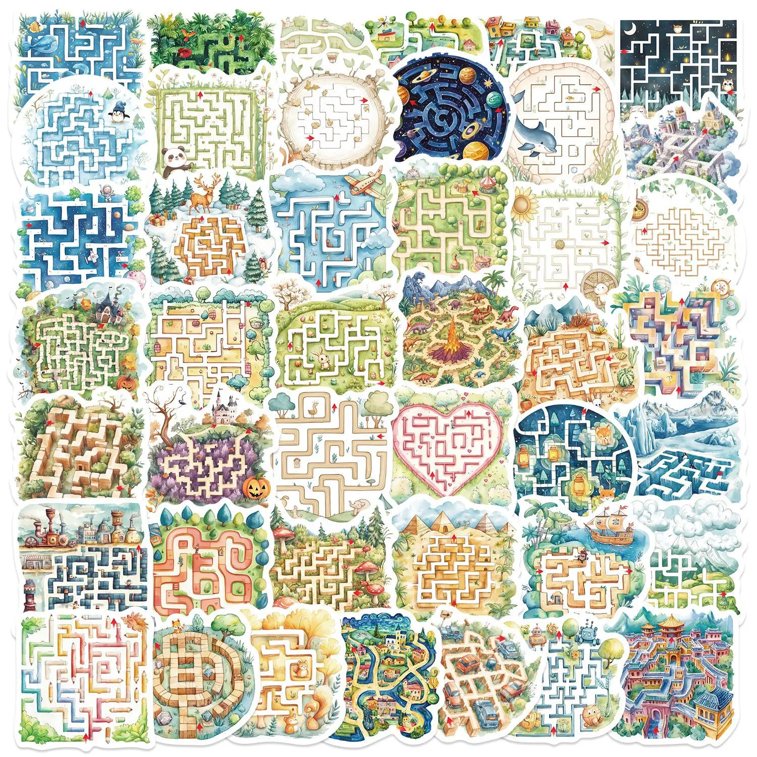 50Pcs Cartoon Maze Game Series Stickers Suitcase Phone Case Water Bottle Waterproof Decoration Diy Sticker Packs
50Pcs Cartoon Maze Game Series Stickers Suitcase Phone Case Water Bottle Waterproof Decoration Diy Sticker Packs