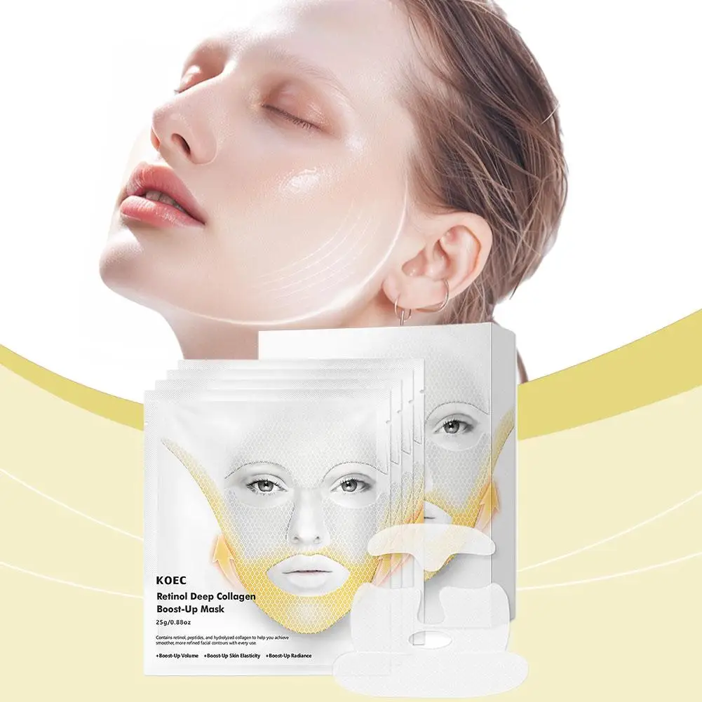 4Pcs/Set KOEC Retinol Collagen Lift Firming Moisturizing Mask Deep Nourishment Firming Lifting Diminishing Spots Skin Care
4Pcs/Set KOEC Retinol Collagen Lift Firming Moisturizing Mask Deep Nourishment Firming Lifting Diminishing Spots Skin Care