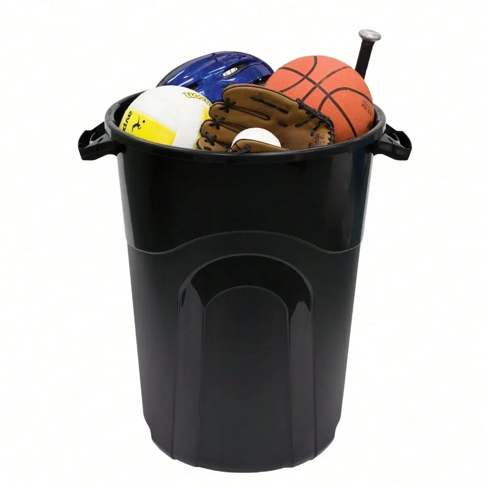 Gallon Heavy Duty Plastic Garbage Can, Included Lid, Indoor Outdoor, Black
Gallon Heavy Duty Plastic Garbage Can, Included Lid, Indoor Outdoor, Black
