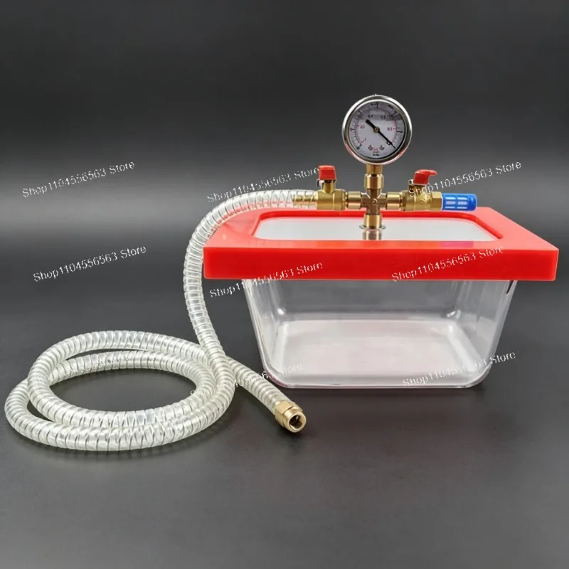 3L Transparent Borosilicate Glass Vacuum Degassing Barrel Vacuum Chamber Epoxy Resin Silicone AB Glue Lab Tool
3L Transparent Borosilicate Glass Vacuum Degassing Barrel Vacuum Chamber Epoxy Resin Silicone AB Glue Lab Tool
