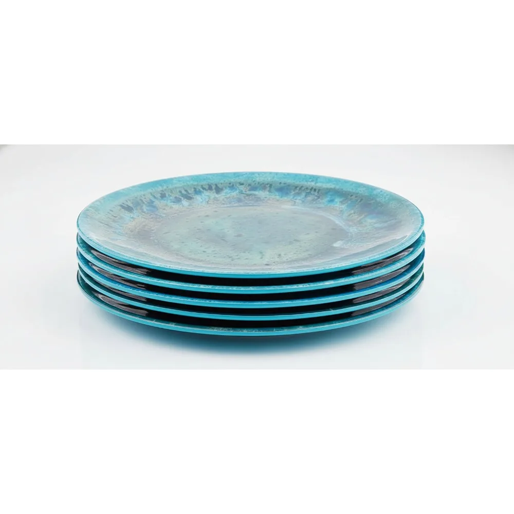 6-Pack Teal Melamine Salad Plates 8.5-Inch, Coastal Style Dishwasher Safe Tableware for Indoor Outdoor Dining
6-Pack Teal Melamine Salad Plates 8.5-Inch, Coastal Style Dishwasher Safe Tableware for Indoor Outdoor Dining