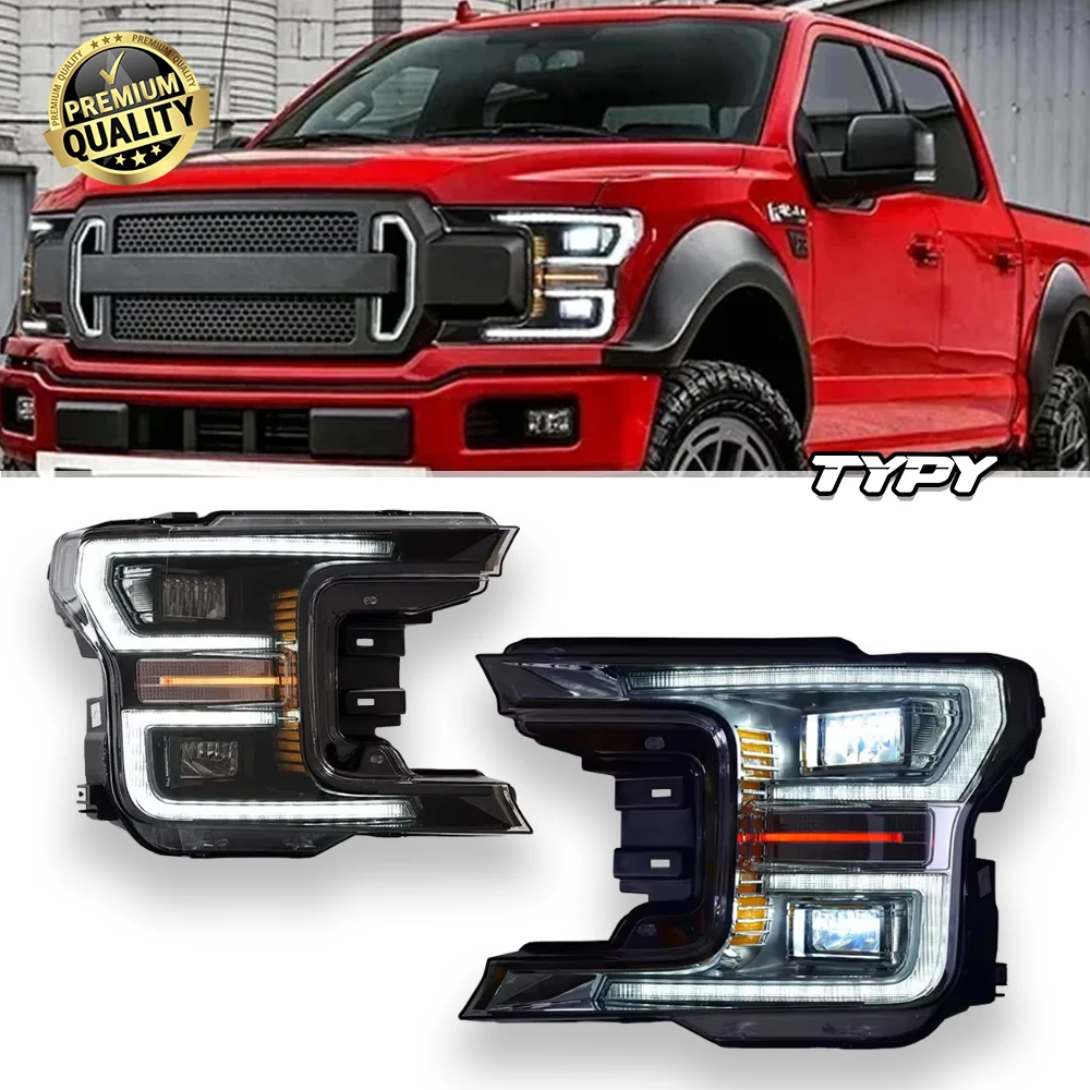 TYPY Car For Ford Raptor F150 Headlight 2018-2020 Upgrade Modified to New DRL Dynamic Turn Signal LED Headlight Auto Accessories
TYPY Car For Ford Raptor F150 Headlight 2018-2020 Upgrade Modified to New DRL Dynamic Turn Signal LED Headlight Auto Accessories