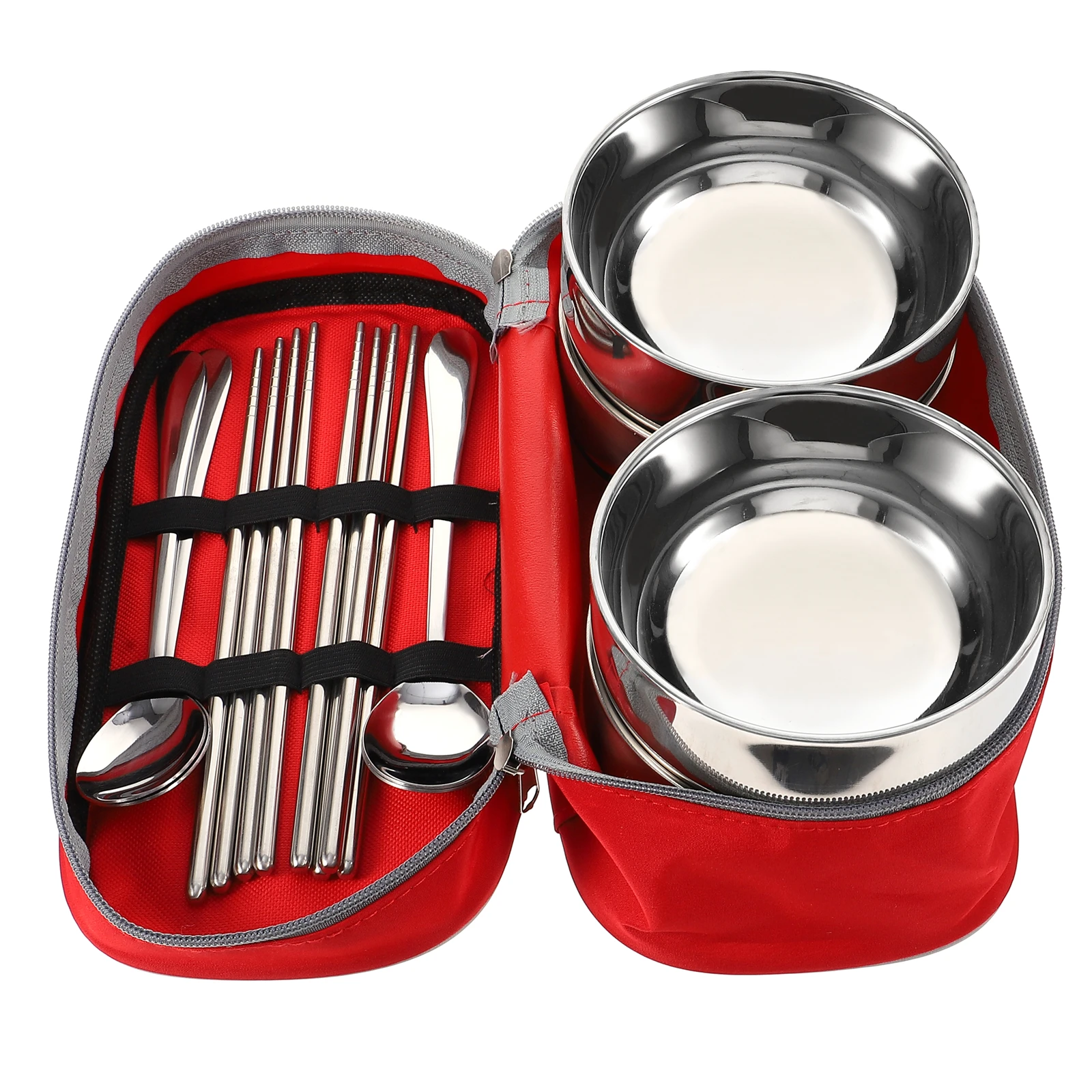 1 Set Stainless Steel Portable Cutlery Set Includes 4 Bowls Chopsticks Spoons Storage Bag Lightweight Travel Picnic Kitchen
1 Set Stainless Steel Portable Cutlery Set Includes 4 Bowls Chopsticks Spoons Storage Bag Lightweight Travel Picnic Kitchen