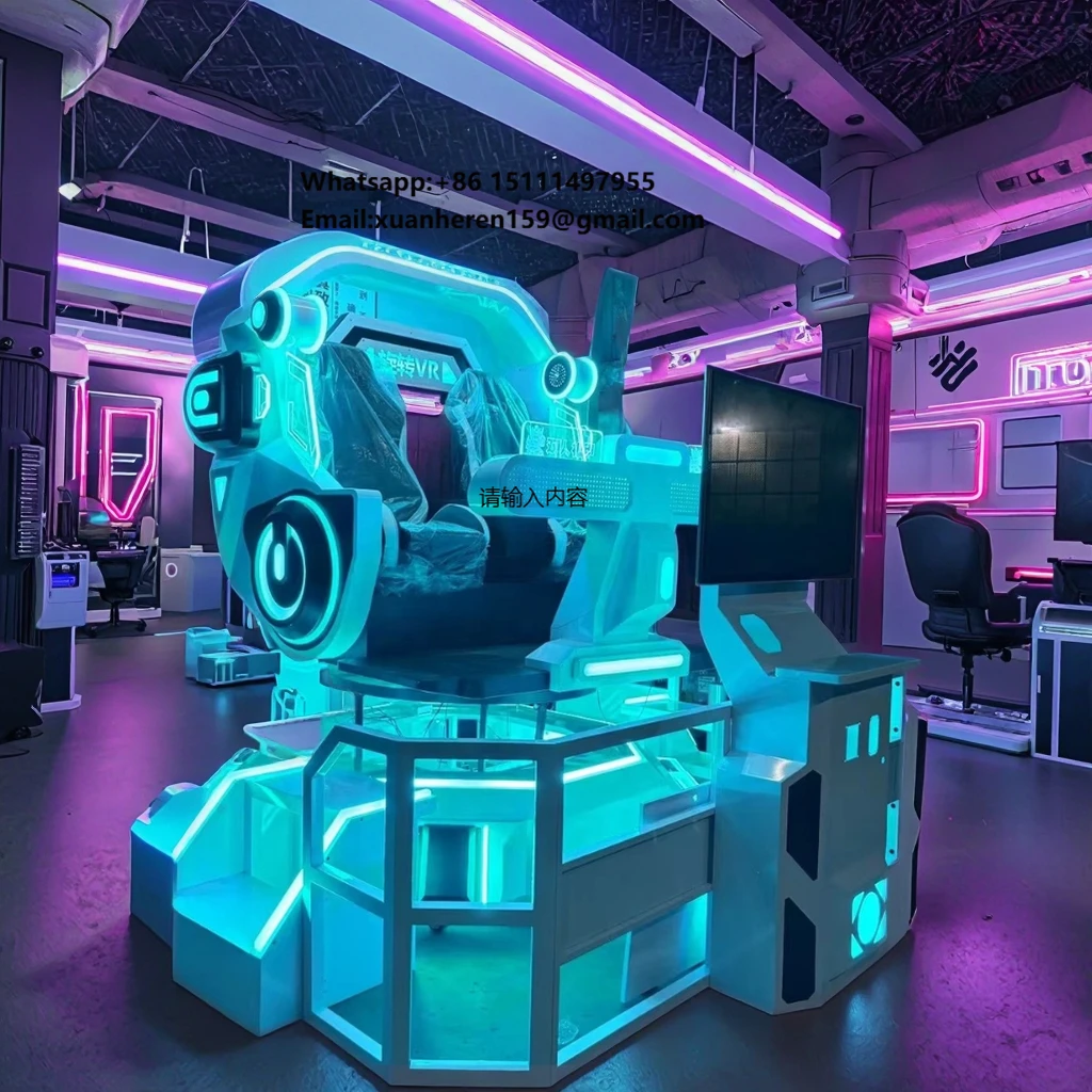 Two-Person Rotating VR Gaming Console Mysterious Indoor Virtual Reality Interactive Shooting Equipment Comfortable Outdoor VR
Two-Person Rotating VR Gaming Console Mysterious Indoor Virtual Reality Interactive Shooting Equipment Comfortable Outdoor VR