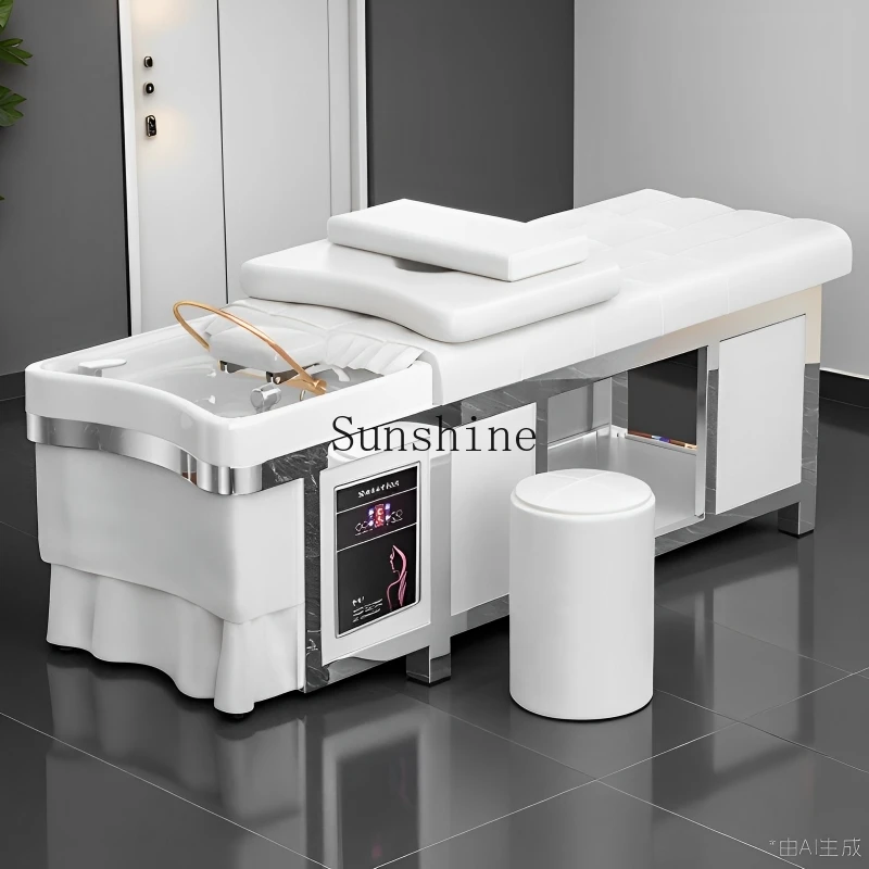 Stainless steel hair treatment shampoo bed barber shop beauty salon special water circulation fumigation massage
Stainless steel hair treatment shampoo bed barber shop beauty salon special water circulation fumigation massage
