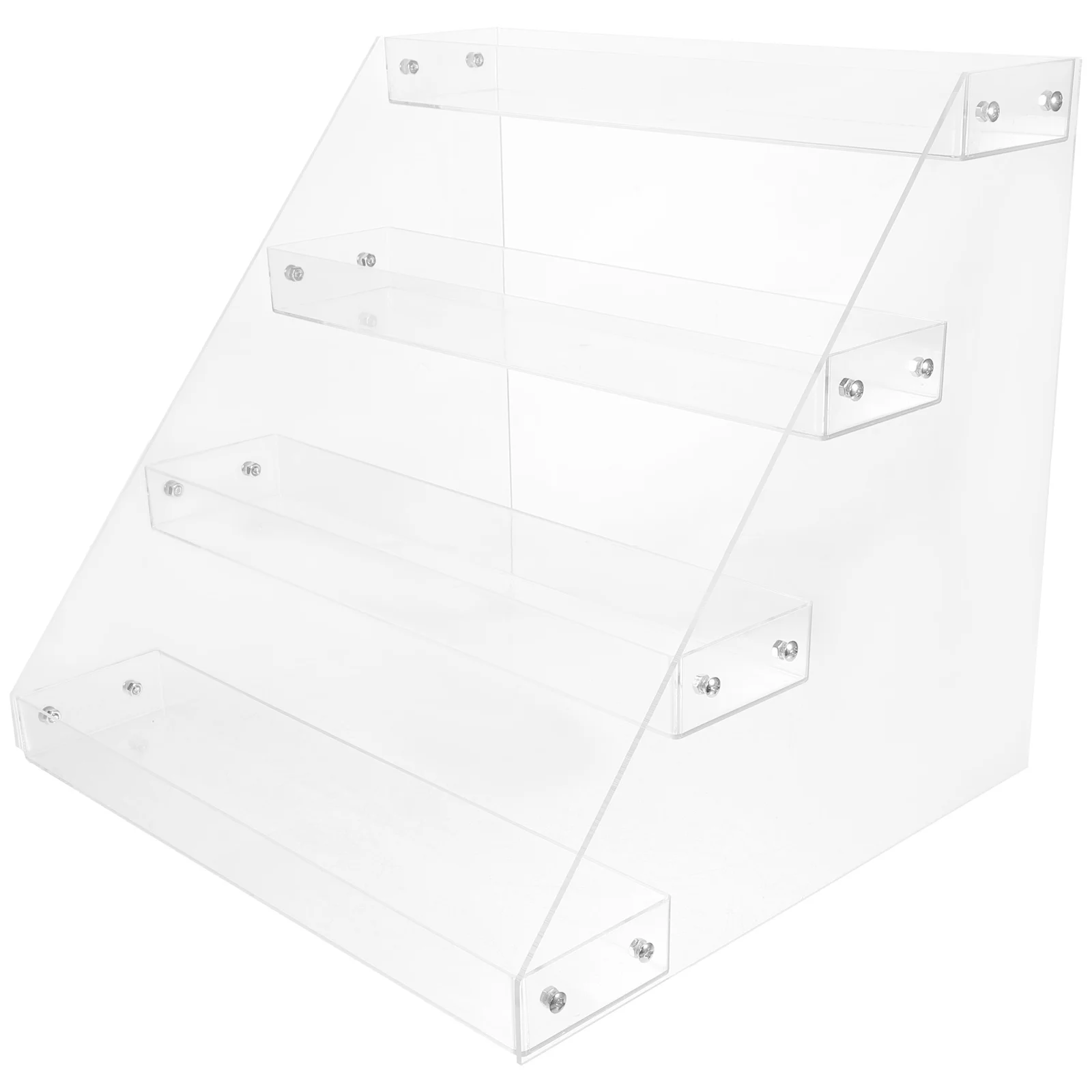 Clear Acrylic Display Riser Shelf for Sale Multi-Level Drink and Snack Storage Rack for Convenience Store and Home Use