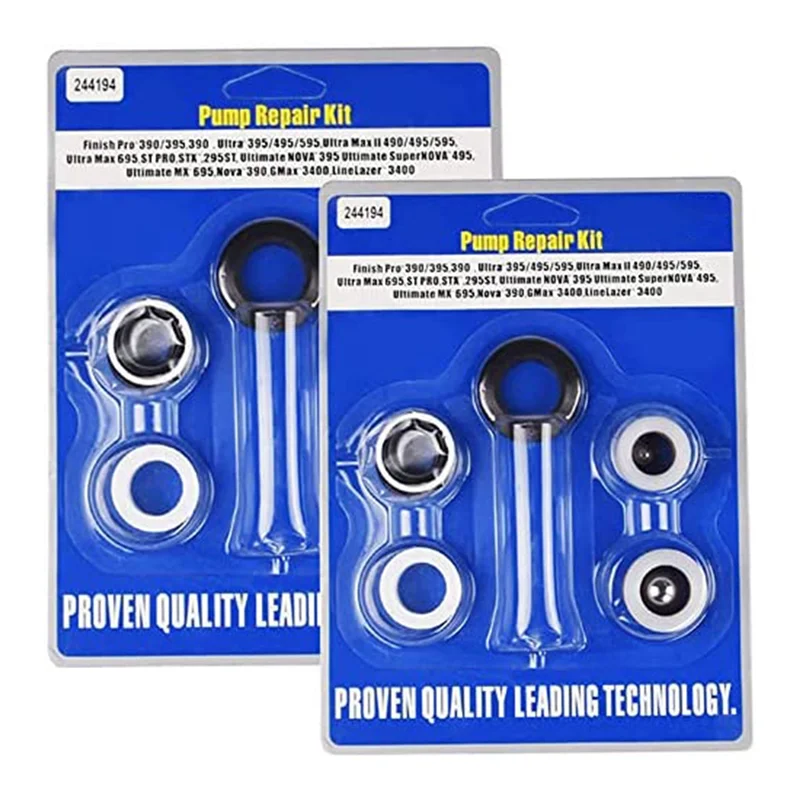 244194 Aftermarket Pump Repair Packing Kit for Airless Paint Sprayer 390 395 490 495 595 3400 Compatible (2 Pack)
244194 Aftermarket Pump Repair Packing Kit for Airless Paint Sprayer 390 395 490 495 595 3400 Compatible (2 Pack)