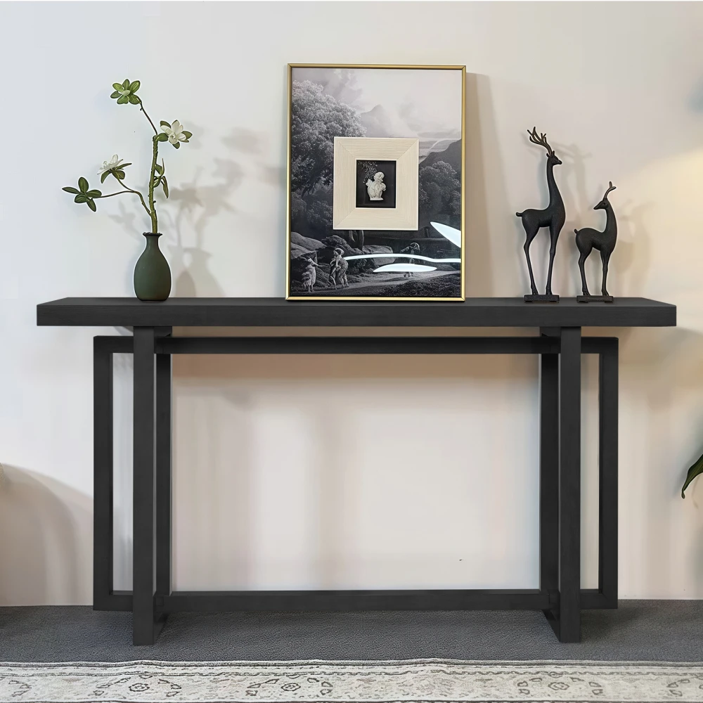 59" Narrow Console Table - MDF Entryway Sofa Table for Hallway, Living Room, Foyer with Space-Saving Design
59" Narrow Console Table - MDF Entryway Sofa Table for Hallway, Living Room, Foyer with Space-Saving Design