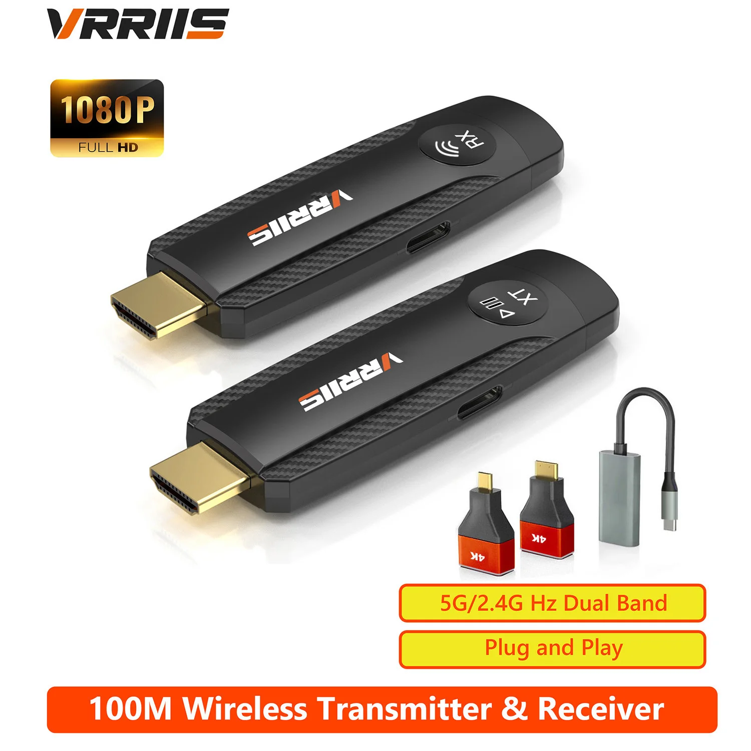1080P 100M 5G Тип C Беспроводной HDMI видеоприемник-передатчик-удлинитель для Ipad Камера Ноутбук ПК Телефон к ТВ Монитор Проектор
1080P 100M 5G Тип C Беспроводной HDMI видеоприемник-передатчик-удлинитель для Ipad Камера Ноутбук ПК Телефон к ТВ Монитор Проектор