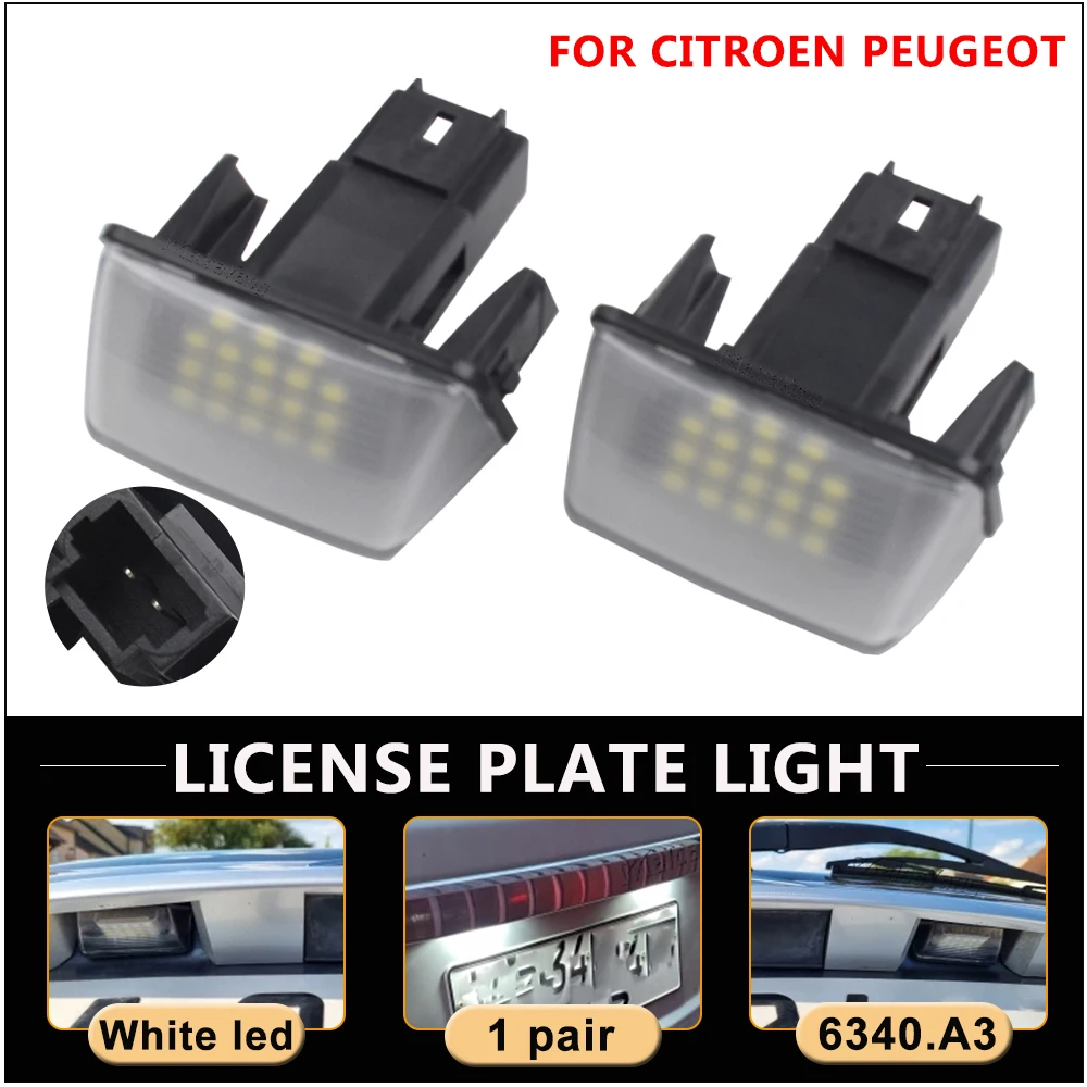 No Error LED License Number Plate Light For Citroen Berlingo M49 M59 B9 C3 C4 C5 SAXO MK2 Xsara Picasso 6340.A3
No Error LED License Number Plate Light For Citroen Berlingo M49 M59 B9 C3 C4 C5 SAXO MK2 Xsara Picasso 6340.A3