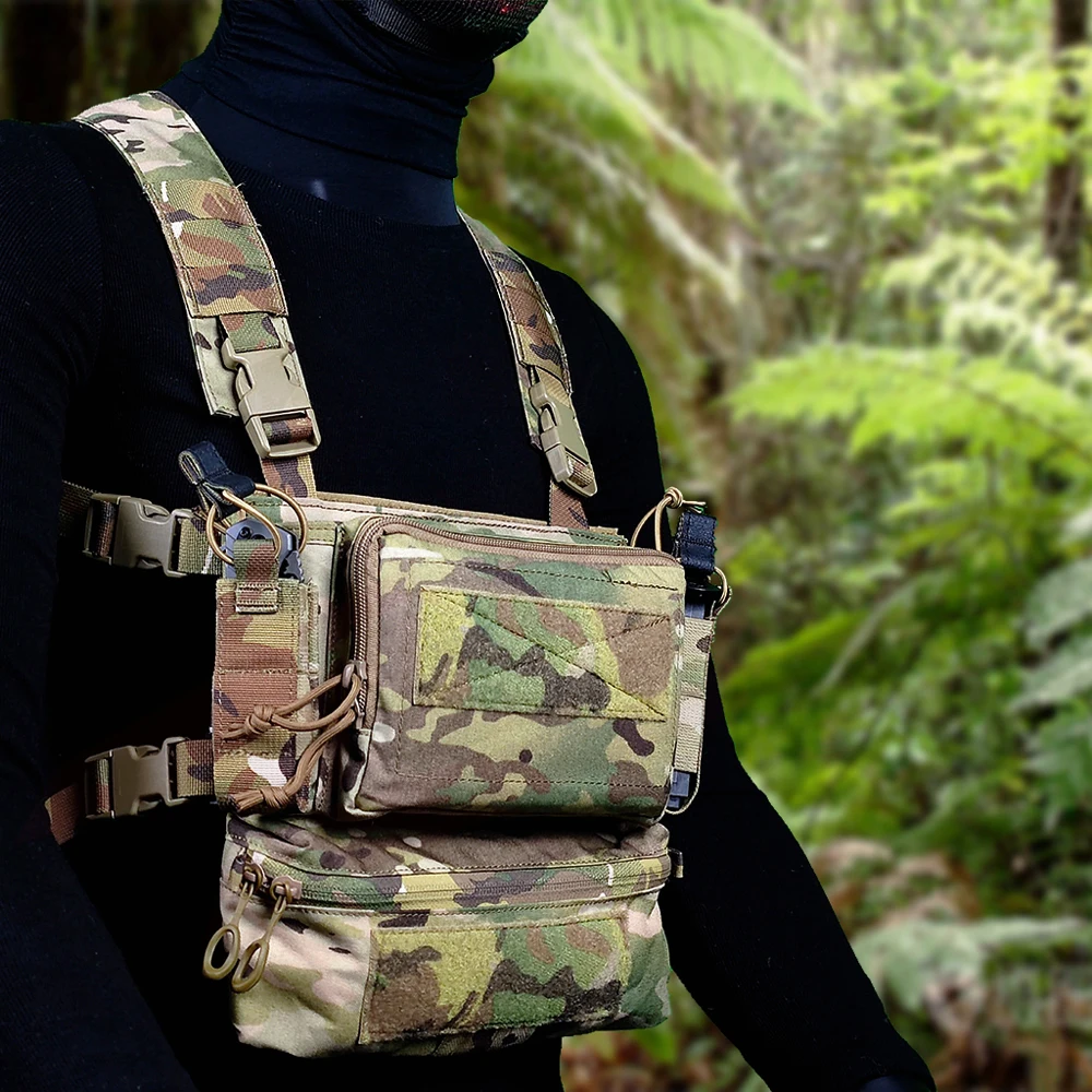 Outdoor D3CRM Tactical Chest Hanging Tactics Hunting Modular Vest Chest Rig Bag
Outdoor D3CRM Tactical Chest Hanging Tactics Hunting Modular Vest Chest Rig Bag