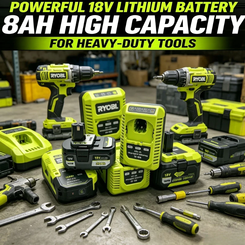High Capacity 4.0Ah Li-ion Battery No Memory Effect, Replace P108 Battery for RYOBI 18V ONE+ Drill & Grinder Tools
High Capacity 4.0Ah Li-ion Battery No Memory Effect, Replace P108 Battery for RYOBI 18V ONE+ Drill & Grinder Tools