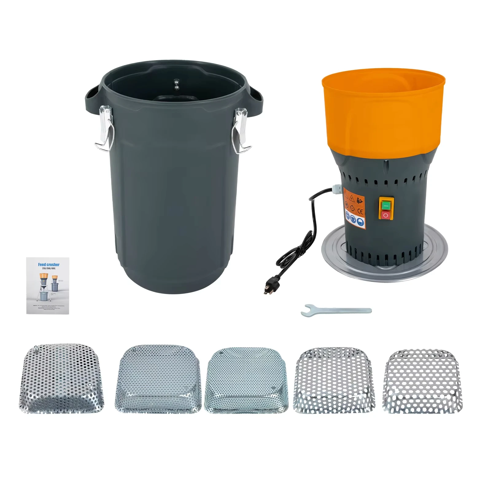 Customized Plastic Grinder Small Strong Plastic Grinder 25L crusher Wood Multifunctional Corn Feed Grinder Commercial
Customized Plastic Grinder Small Strong Plastic Grinder 25L crusher Wood Multifunctional Corn Feed Grinder Commercial