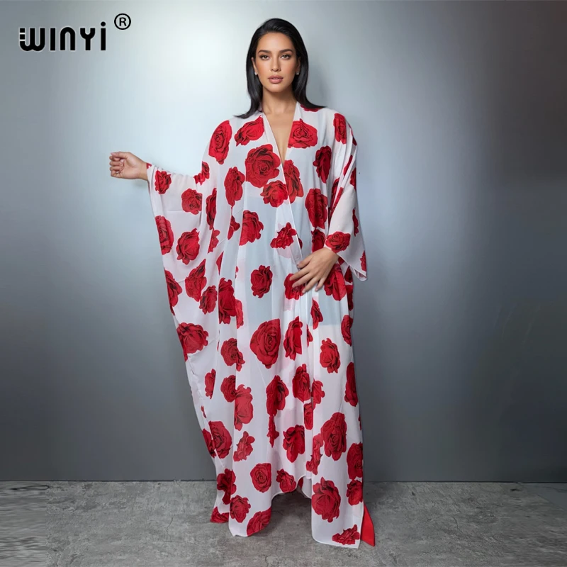 WINYI summer Bohemia print Kimonos loose dresses for woman Cardigans beach outfits kaftan beach cover up evening dress maxi coat
WINYI summer Bohemia print Kimonos loose dresses for woman Cardigans beach outfits kaftan beach cover up evening dress maxi coat