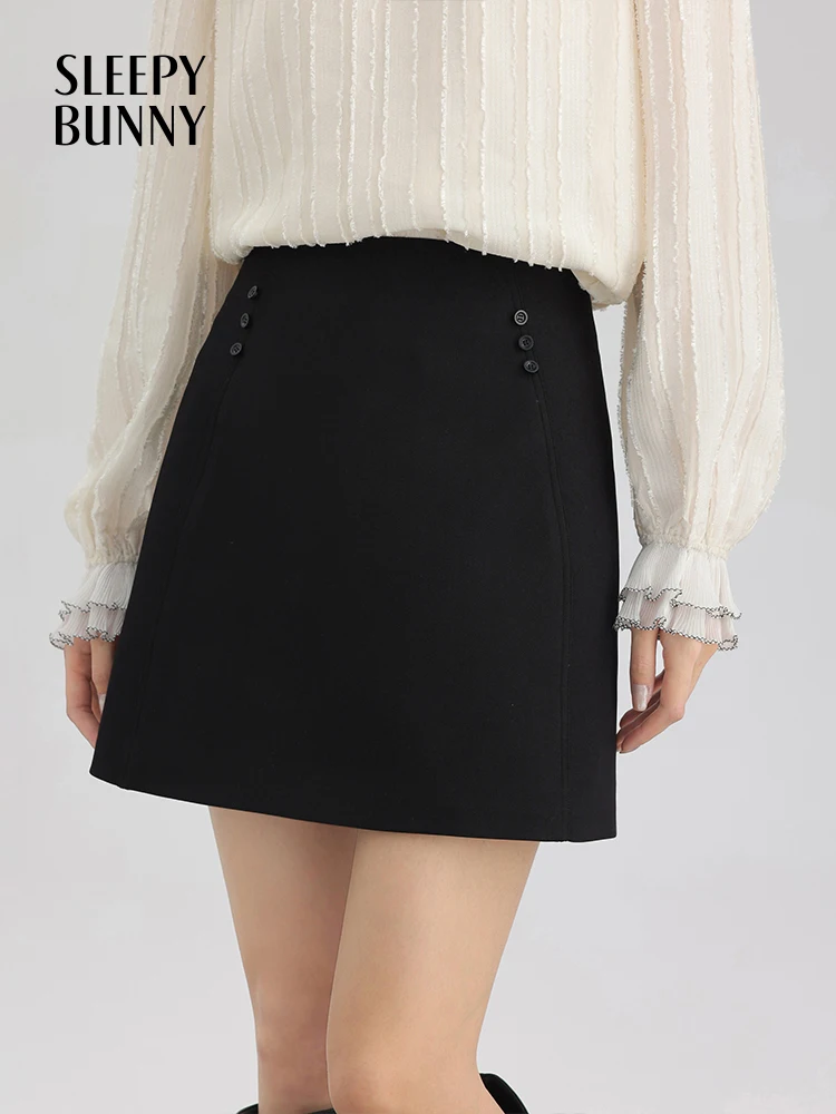 Women Elegant High-Waist A-Line Mini Skirt Slimming Black Suit Skirt Chic Office Wear Petite-Friendly Hip-Hugging Spring Dress
Women Elegant High-Waist A-Line Mini Skirt Slimming Black Suit Skirt Chic Office Wear Petite-Friendly Hip-Hugging Spring Dress