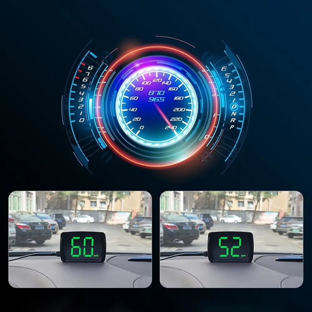 Plug&Play GPS Car Digital Speedometer Universal KMH/MPH HUD Car Head Up Display Versatile Compatibility Plastic
Plug&Play GPS Car Digital Speedometer Universal KMH/MPH HUD Car Head Up Display Versatile Compatibility Plastic