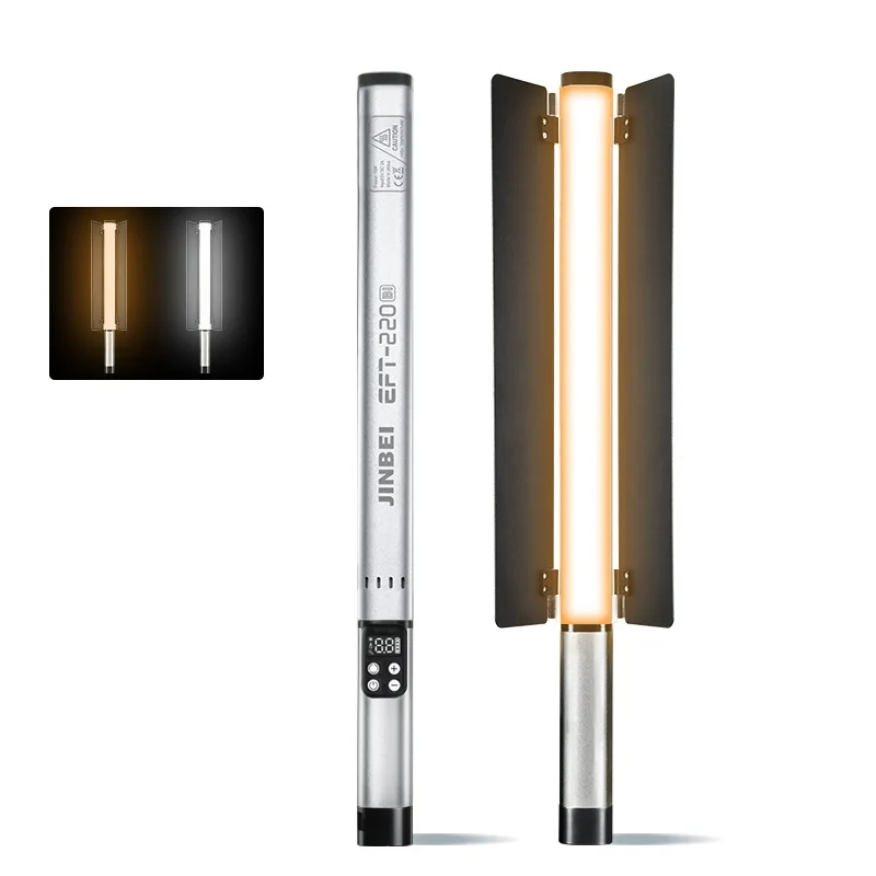 JINBEI EFT-220BI Handheld Portable Bi-Color Video Light Wand Temperature Studio Photography LED Stick Light
JINBEI EFT-220BI Handheld Portable Bi-Color Video Light Wand Temperature Studio Photography LED Stick Light