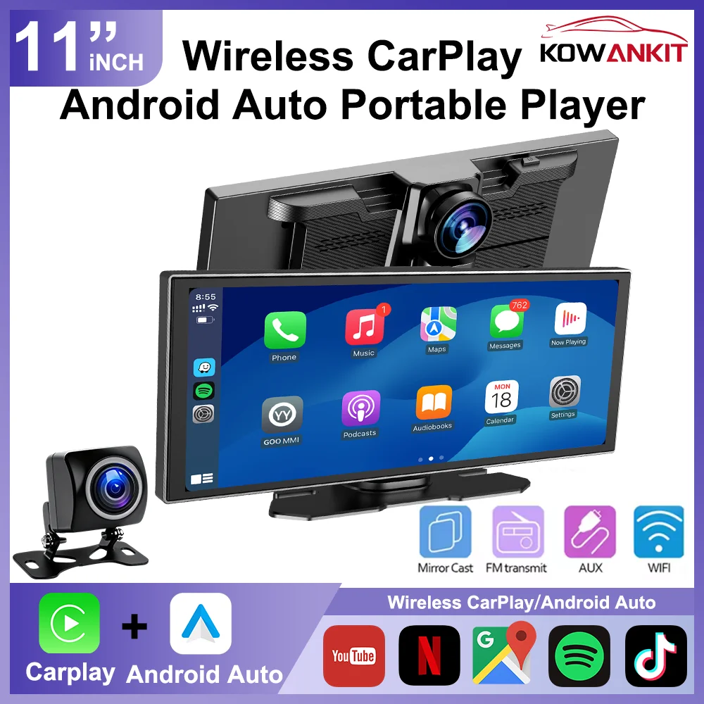 Universal 11 Inch Car TouchScreen Wireless CarPlay Multimedia Car Radio Android Auto Navigation WIFI BT FM MP5 Video Player
Universal 11 Inch Car TouchScreen Wireless CarPlay Multimedia Car Radio Android Auto Navigation WIFI BT FM MP5 Video Player