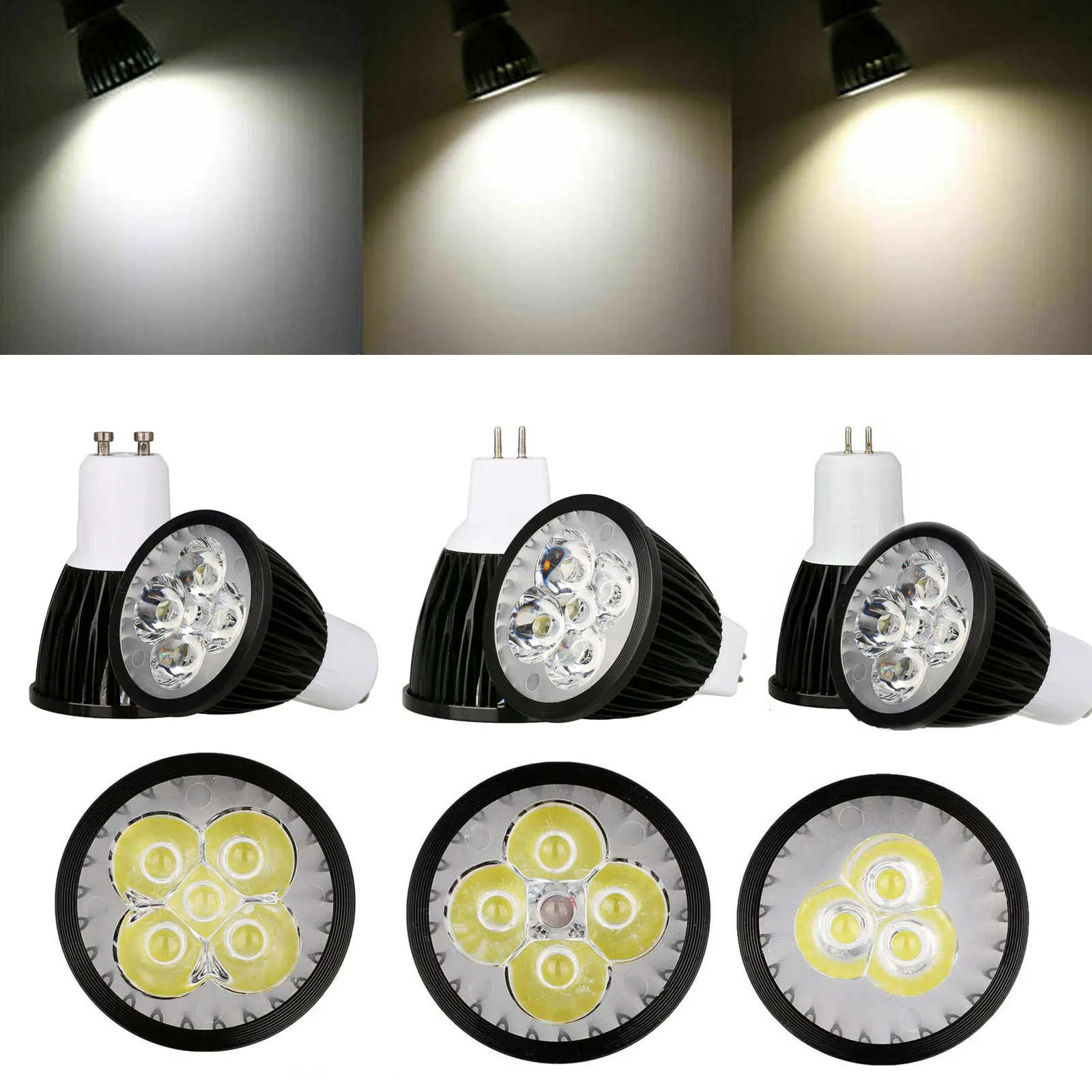 LED Spotlight Bulbs GU10 MR16 E27 E14 B22 15W 12W 9W 110V 220V 12V Black Lamp Cold Warm White Lighting 45 Degree Beam Angle
LED Spotlight Bulbs GU10 MR16 E27 E14 B22 15W 12W 9W 110V 220V 12V Black Lamp Cold Warm White Lighting 45 Degree Beam Angle