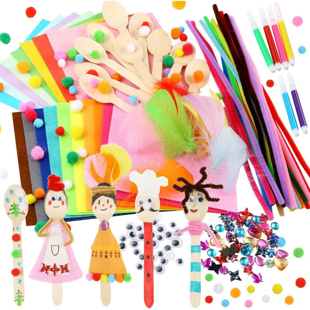 DIY Wooden Spoon Set Children's Puzzle Handmade Toy Material Bag Creative Handmade Toy
DIY Wooden Spoon Set Children's Puzzle Handmade Toy Material Bag Creative Handmade Toy